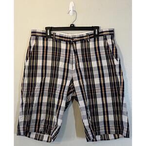 Vtg Y2K Polo Ralph Lauren Shorts Size 35 Plaid Cotton Classic Golf Preppy